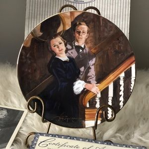 NEW 1989 Gone with the Wind plate Melanie and Ashley box COA numbered